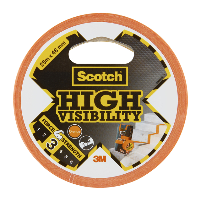 Adhesive tape Scotch high visibility 48mmx25m orange
