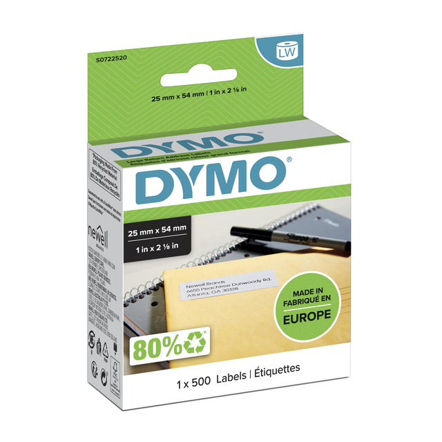 Dymo Lbl Retrn Addr Inter 11352/S0722520