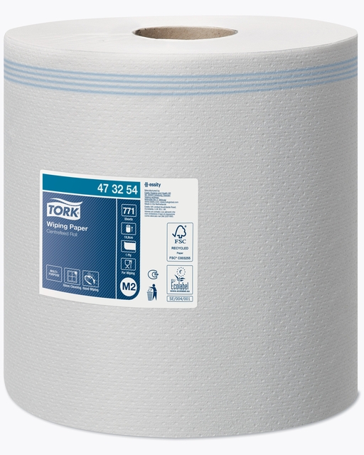 Poetspapier Tork M2 Advanced 1-laags 270m wit 473254