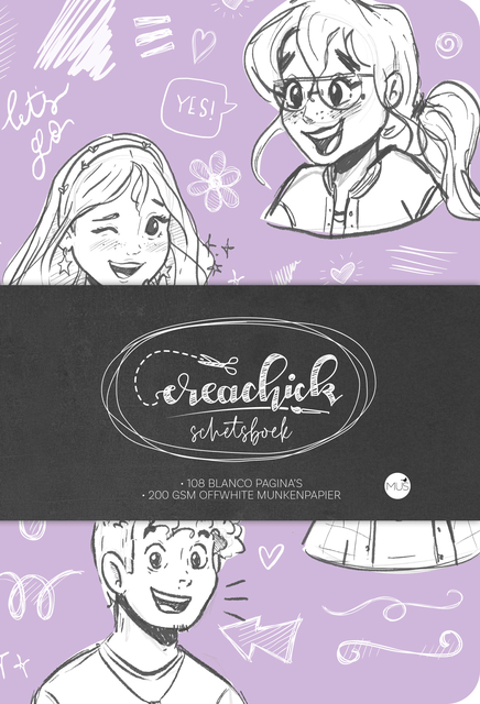 Schetsboek CreaChick Lilac
