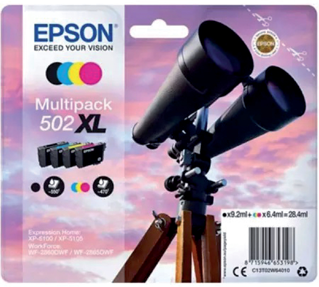 EPSON Multipack 4-colours 502XL Ink