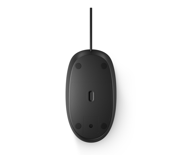 Muis HP 125 bedraad zwart