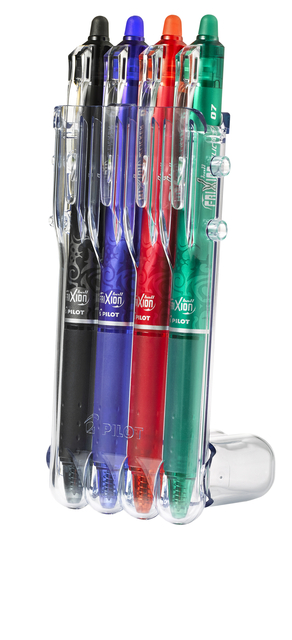 Rollerpen PILOT friXion clicker medium basis assortt Set2Go à  4 stuk