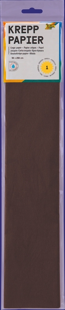 Crêpepapier Folia 250x50cm nr115 donkerbrui