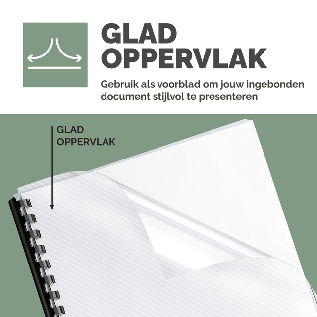 Voorblad Fellowes A4 PVC 300micron 100 stuks