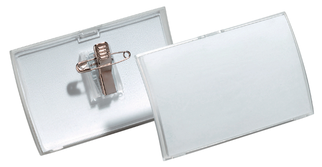 Click Fold Badge with Combi Clip 40x75mm