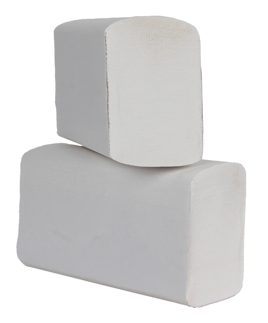Handdoek Cleaninq H2 i-vouw 2-laags 203x320mm 25x120 vel wit