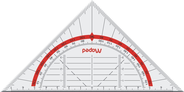 GEO SET SQUARE MAPED 160MM FLEXIBLE