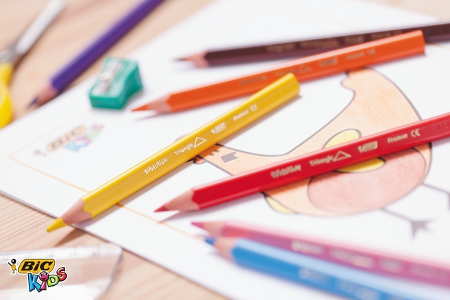 Kleurpotloden BicKids Evolution ecolutions assorti schoolbox à 144 stuk