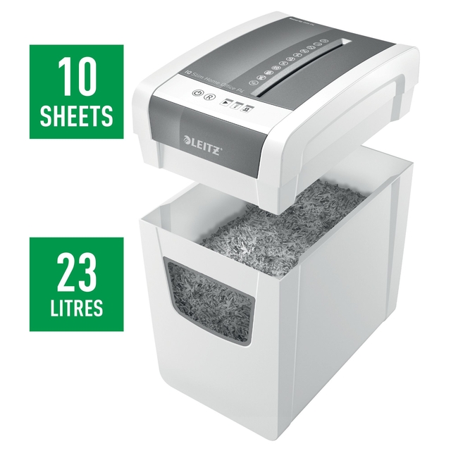 Papiervernietiger Leitz IQ Slim Home Office P4 snippers 4x28mm