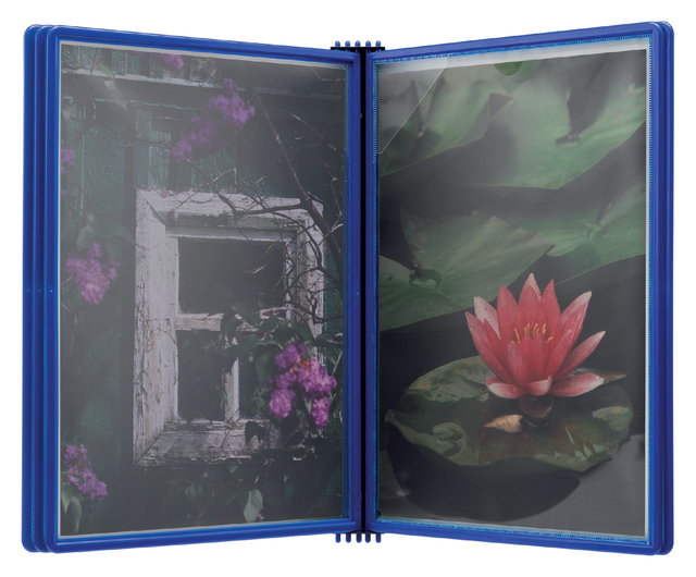 Wall Element Premium including 5 A4 Info Pockets blue