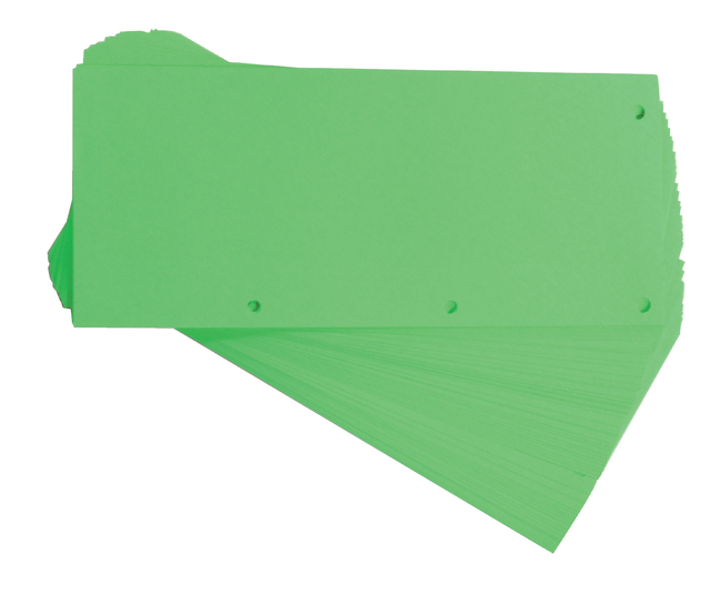 ELBA Divider neutral "DUO" 240X105, punching on the narrow and long side, manila 160 g/m², green, Pack of 6