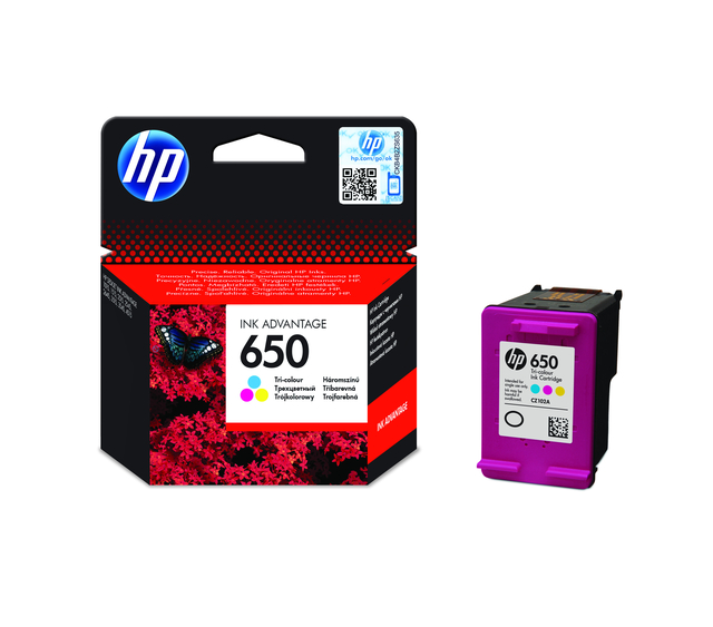 Inktcartridge HP CZ102A 650  3 kleuren