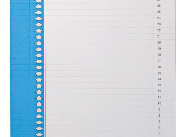 Elba type9 157x7mm labels blue