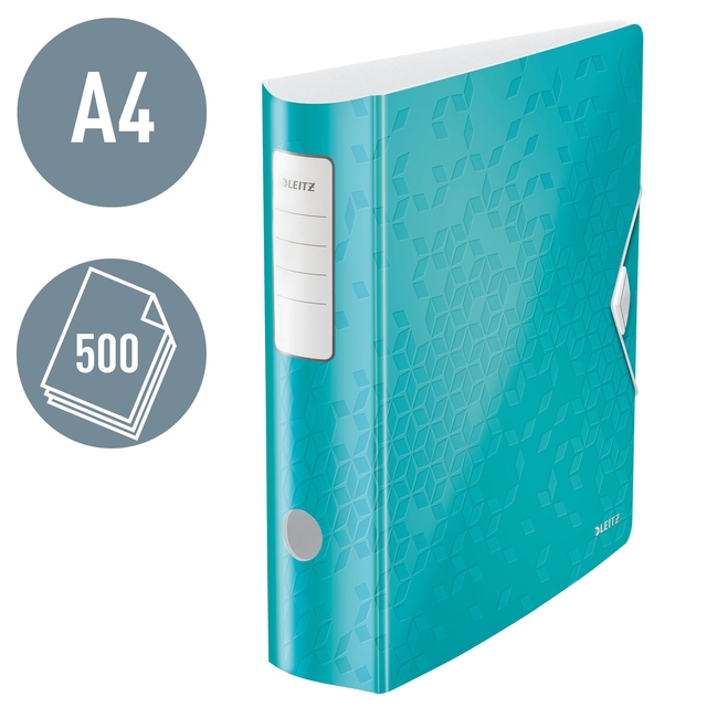 Lever arch file Leitz  Active WOW 80mm PP A4 iceblue
