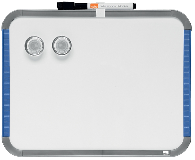 Nobo Slimline White Magnetic Whiteboard 220x280mm
