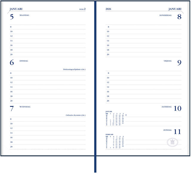 Agenda 2027 Ryam Memoplan 7 Suprema 7dagen/2pagina's bordeaux
