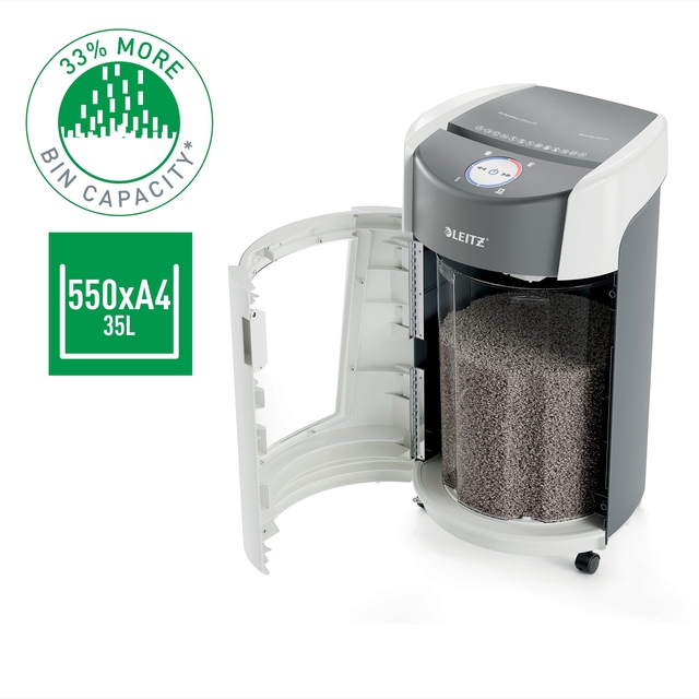Papiervernietiger Leitz IQ OptiMax 550 Office P5 snippers 2x15mm