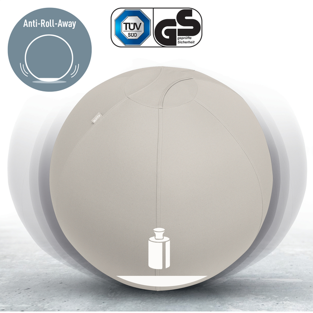Actieve zitbal Leitz Ergo 75cm anti-rol design