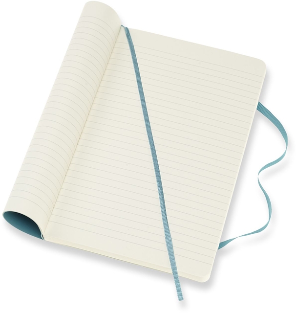 Notitieboek Moleskine large 130x210mm lijn soft cover reef blue