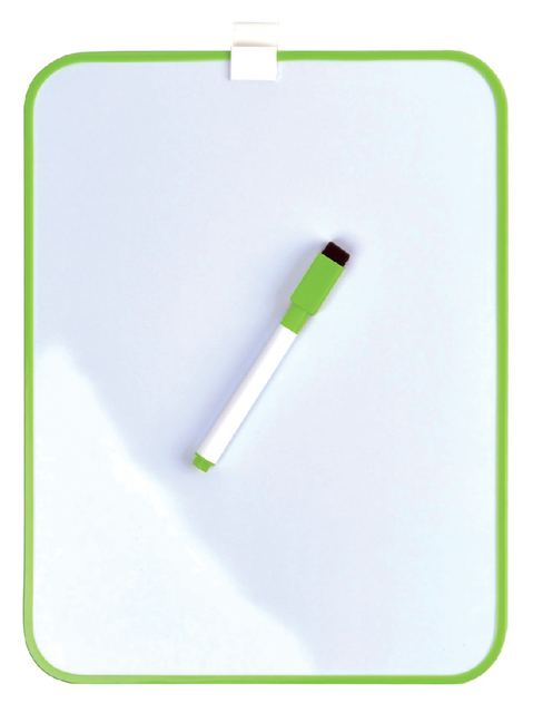 Whiteboard Desq 21.5x28cm + marker green profile