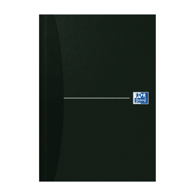 OXFORD Office Essentials A5 Hardback Casebound Notebook Ruled 192 Pages Black