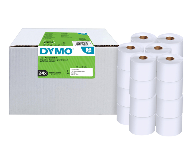 Etiket Dymo LabelWriter adressering 36x89mm 24 rollen á 260 stuks wi