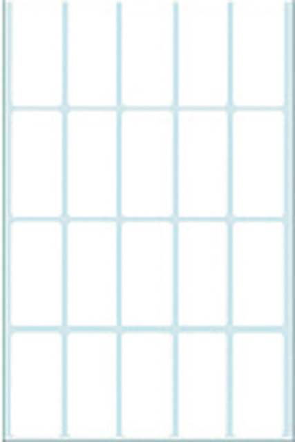 Multi-purpose labels 19x40mm white 640 pcs.