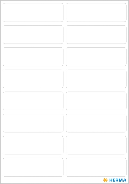 Multi-purpose labels 12x40mm white 112 pcs.