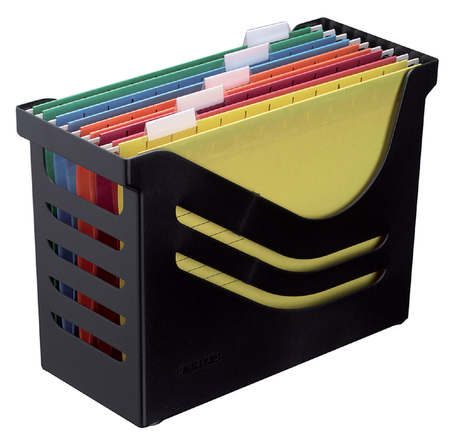 Re-Solution Suspension File Box with 5 suspension files black
