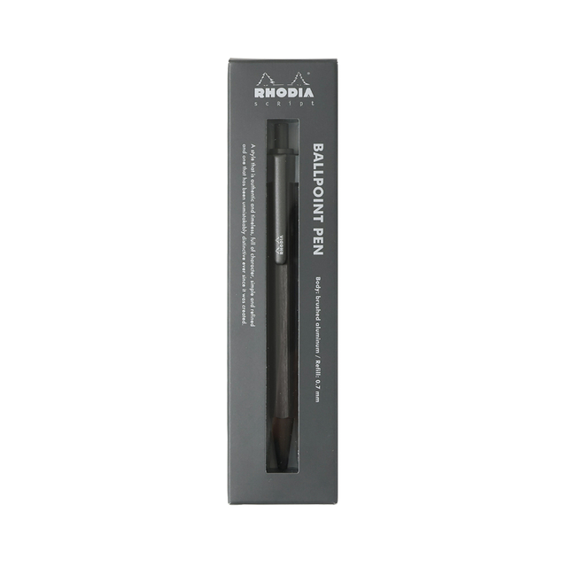 Balpen Rhodia scRipt medium titanium