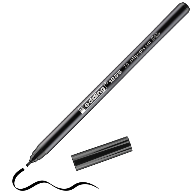 edding 1255 calligraphy pen 2.0 black