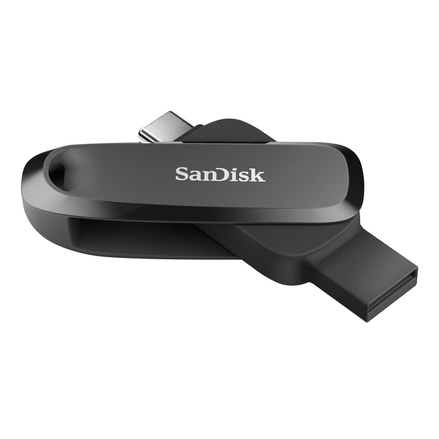 Phone Drive 128GB USB-C 3.2 USB-A zwart
