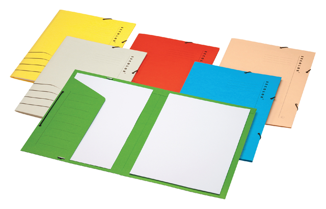 Elastic folder Secolor Folio 100% recycled cardboard 250 gr Blue