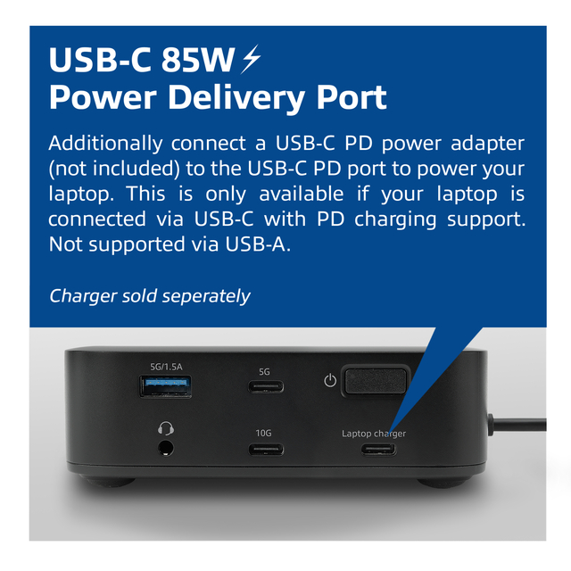 Dockingstation ACT USB-C Dual Monitor met Power Delivery