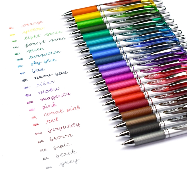 Gelschrijver Pentel BL77 Energel medium magenta