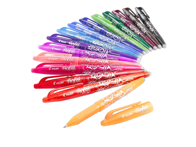 Rollerpen PILOT friXion medium blauw blister à 3 stuk