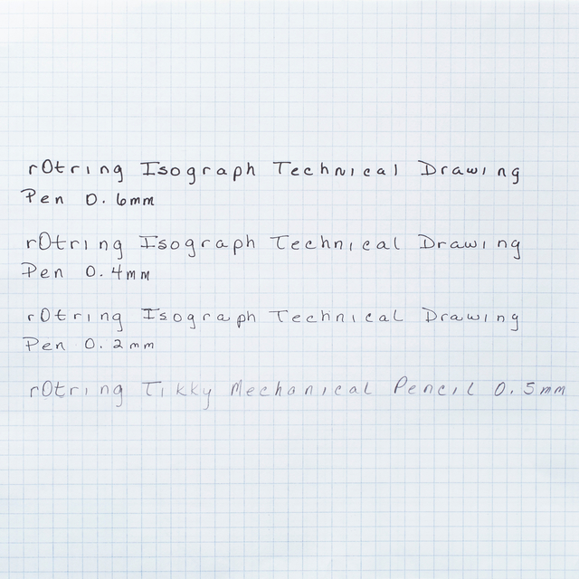 Tekenset rOtring Isograph 7-delig