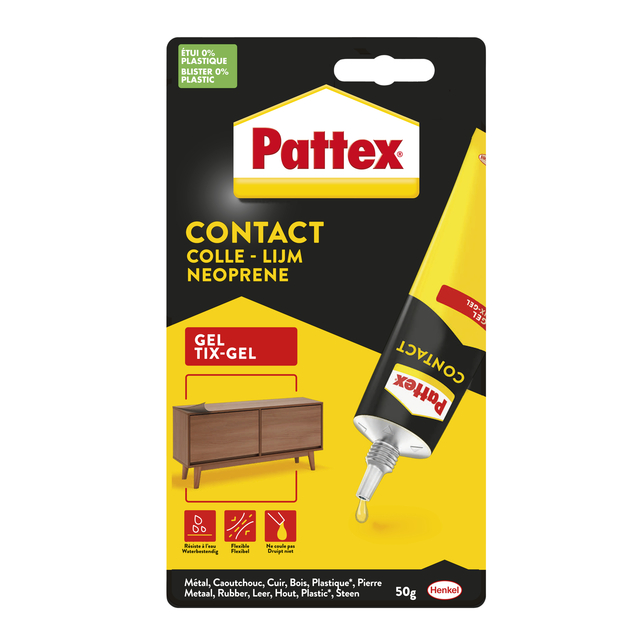 All-purpose glue Pattex Tixgel Tube 50 grams on blister