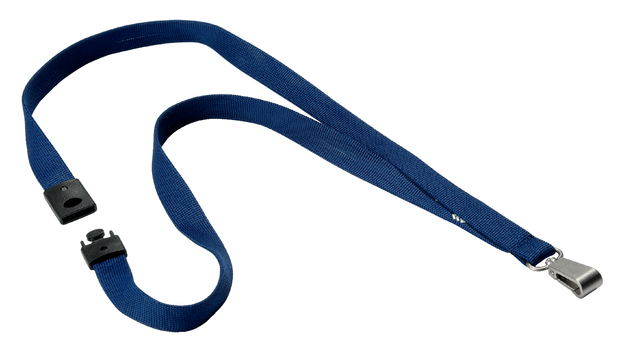 Durable Soft Textile Lanyard MidBlu Pk10