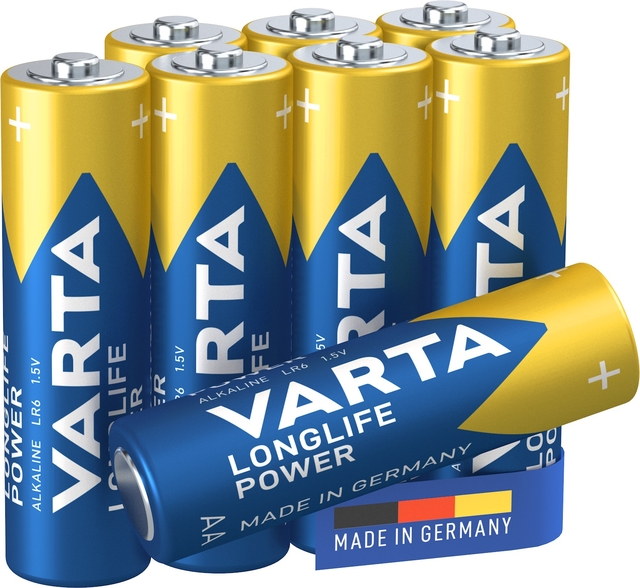 Batterij VARTA Longlife Power 8x AA