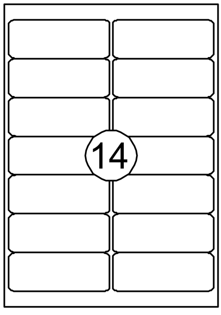 Label Quantore 99.1x38.1mm 1400 pieces