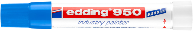 Viltstift edding 950 pastamarker industry rond 10mm blauw