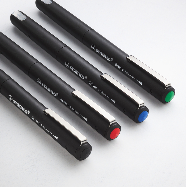Fineliner STABILO dr!ver fijn rood