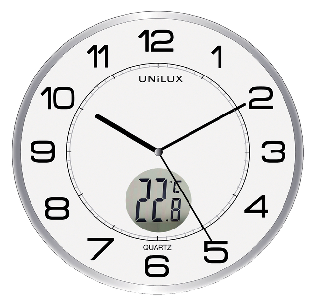 Unilux Tempus Clock Metal grey