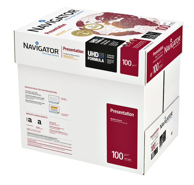 Copy paper Navigator Presentation A4 100gr white 500 sheets