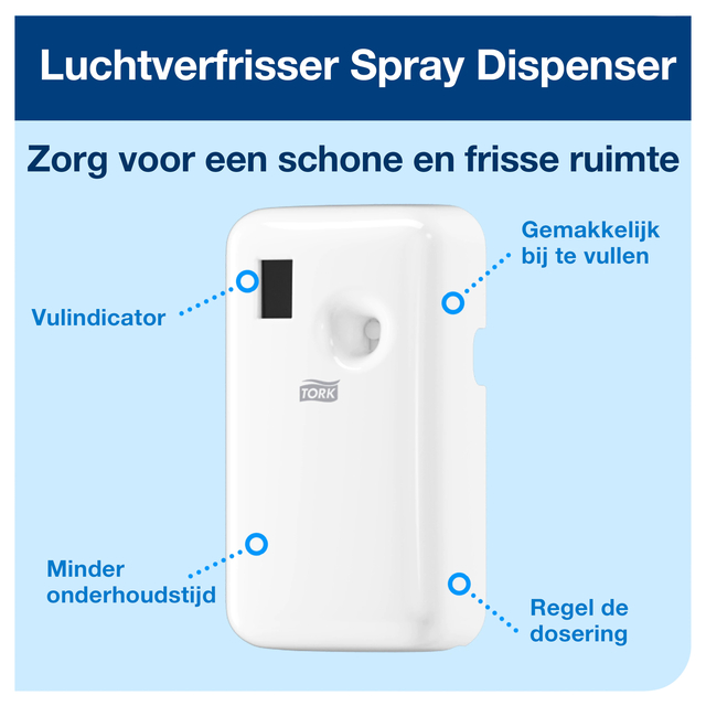 Air freshener dispenser Tork A1 Elevation white 562000
