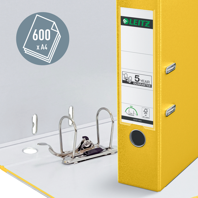 Lever arch file Leitz  80mm PP A4 yellow