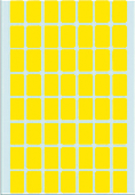 Multi-purpose labels 12x18mm yellow 1792 pcs.
