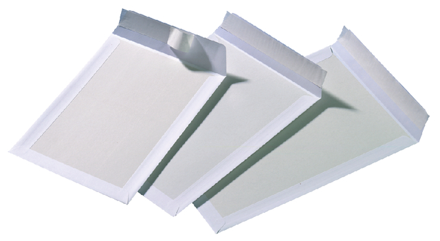 Board back pocket C4 p&s white 120gsm